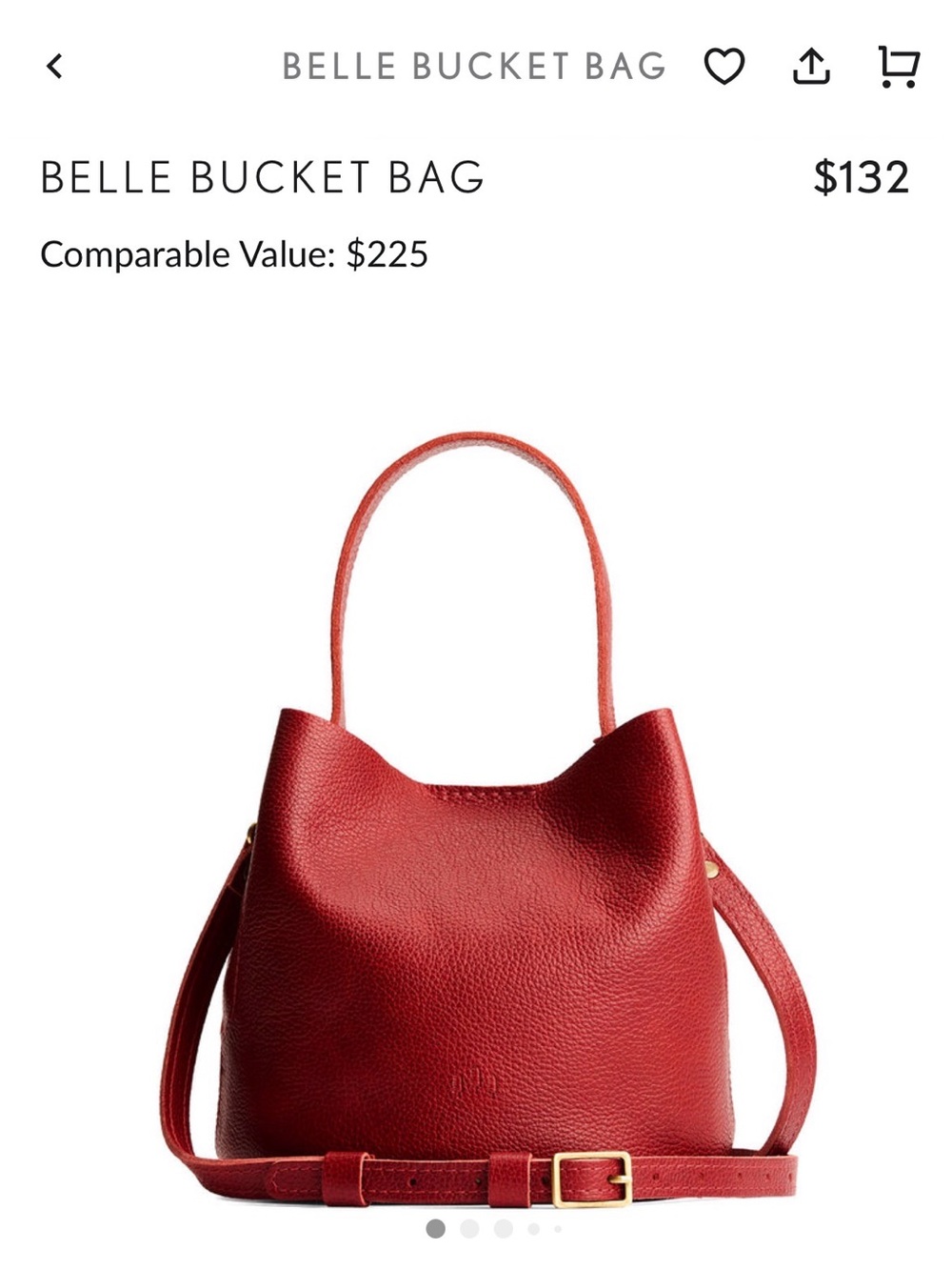 Portland Leather Small Belle Bucket Bag - Picture 4 of 6